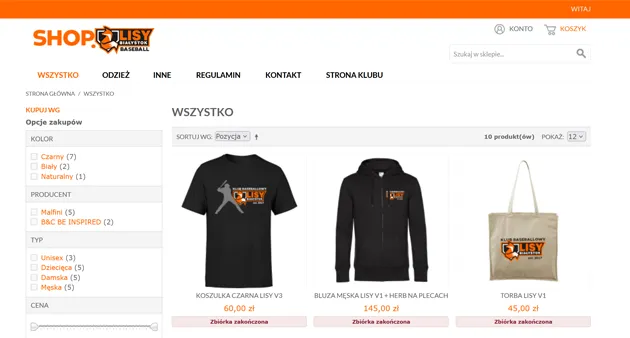 Sklep klubowy Lisy Białystok