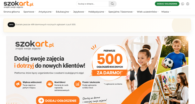 Szokart.pl - portal ogłoszeniowo-społecznościowy